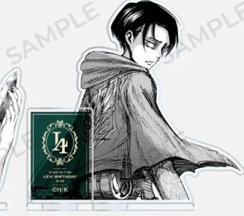 Anime Attack on Titan Figures Doll Levi Ackerman Birthday Acrylic Stands Model Cosplay Toy for Gift 1 - Attack On Titan Plush