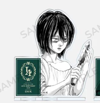 Anime Attack on Titan Figures Doll Levi Ackerman Birthday Acrylic Stands Model Cosplay Toy for Gift 5 - Attack On Titan Plush