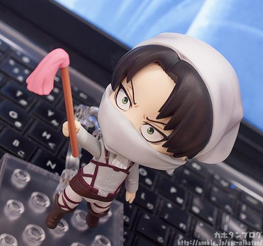 NEW hot 10cm Attack on Titan Levi Rivaille Rival Ackerman mobile cleaner 417 Action figure toys 2 - Attack On Titan Plush