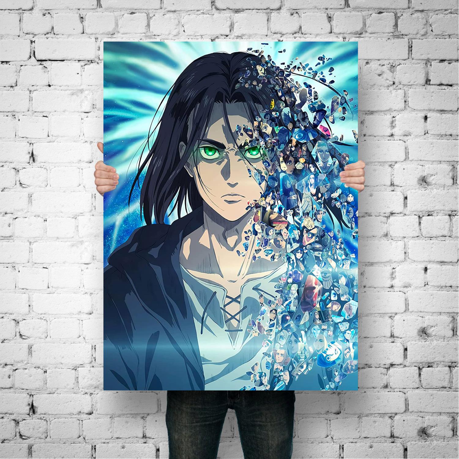 manga plus attack on titan poster Decorative Painting Canvas 24x36 Poster Wall Art Living Room Posters 2 - Attack On Titan Plush